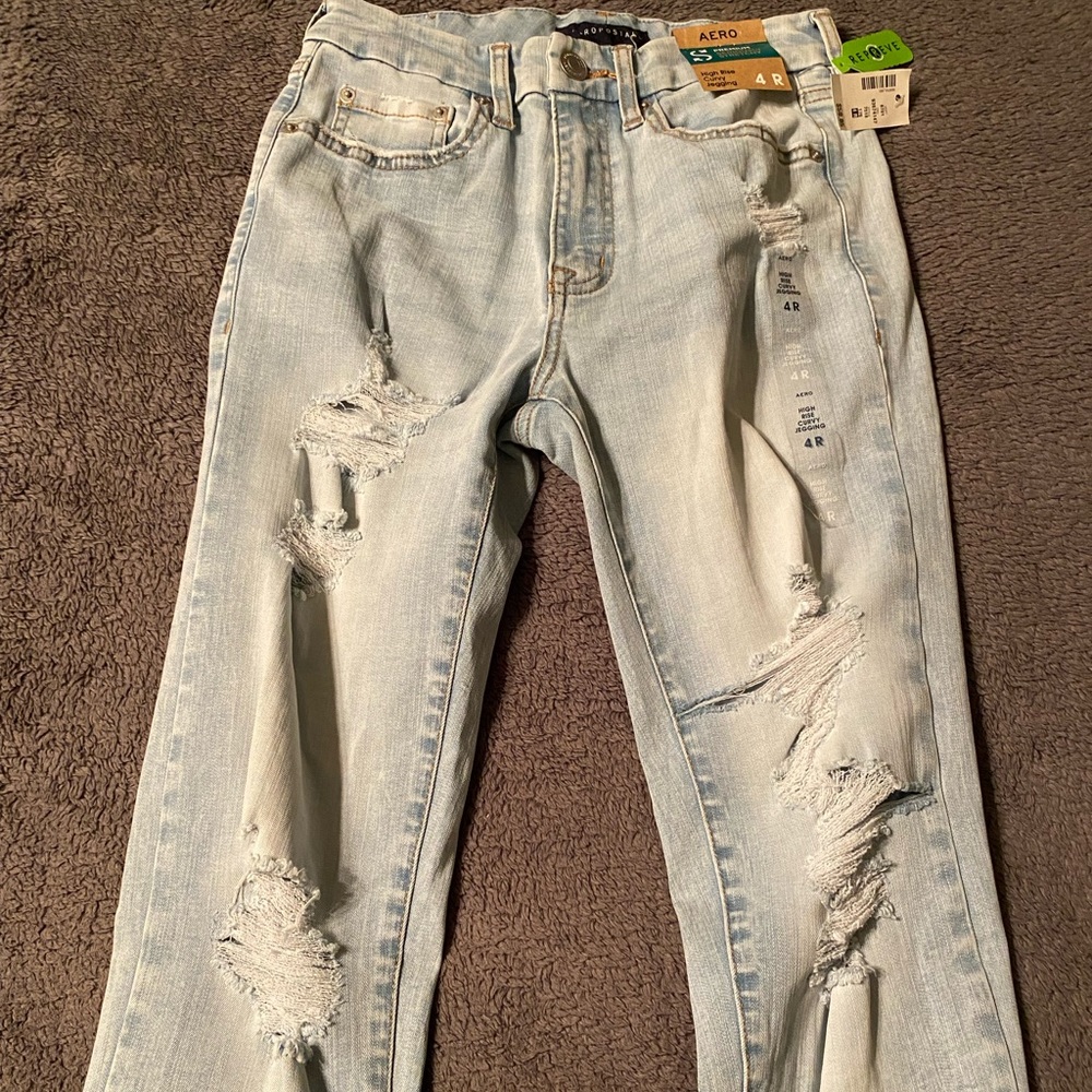 Aeropostale High Rise Curvy Jegging Jeans
